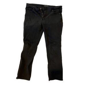 Indigo Wisdom Slim Straight Black Jeans Mens 36x30